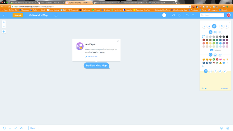 Personal Statement Mindmeister Mind Map